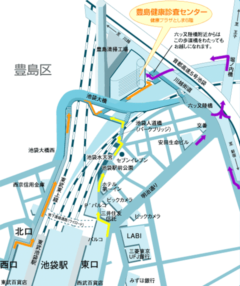 豊島健康診査センター　地図